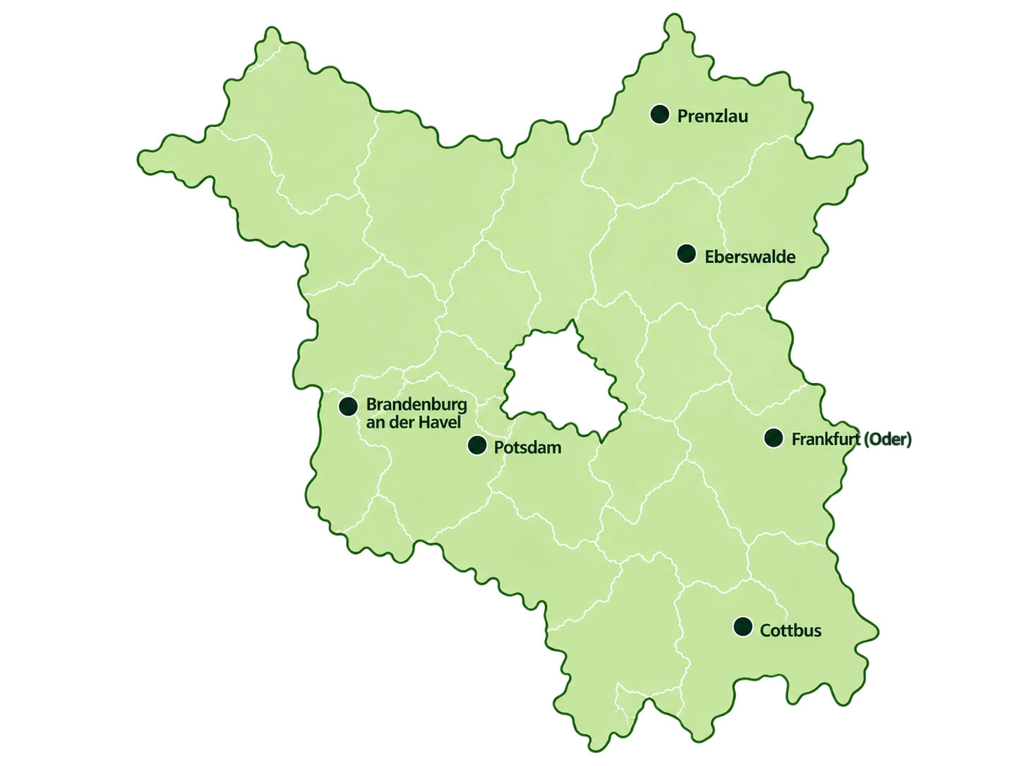 Karte Brandenburg