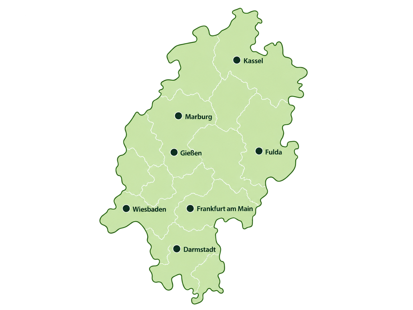 Karte Hessen