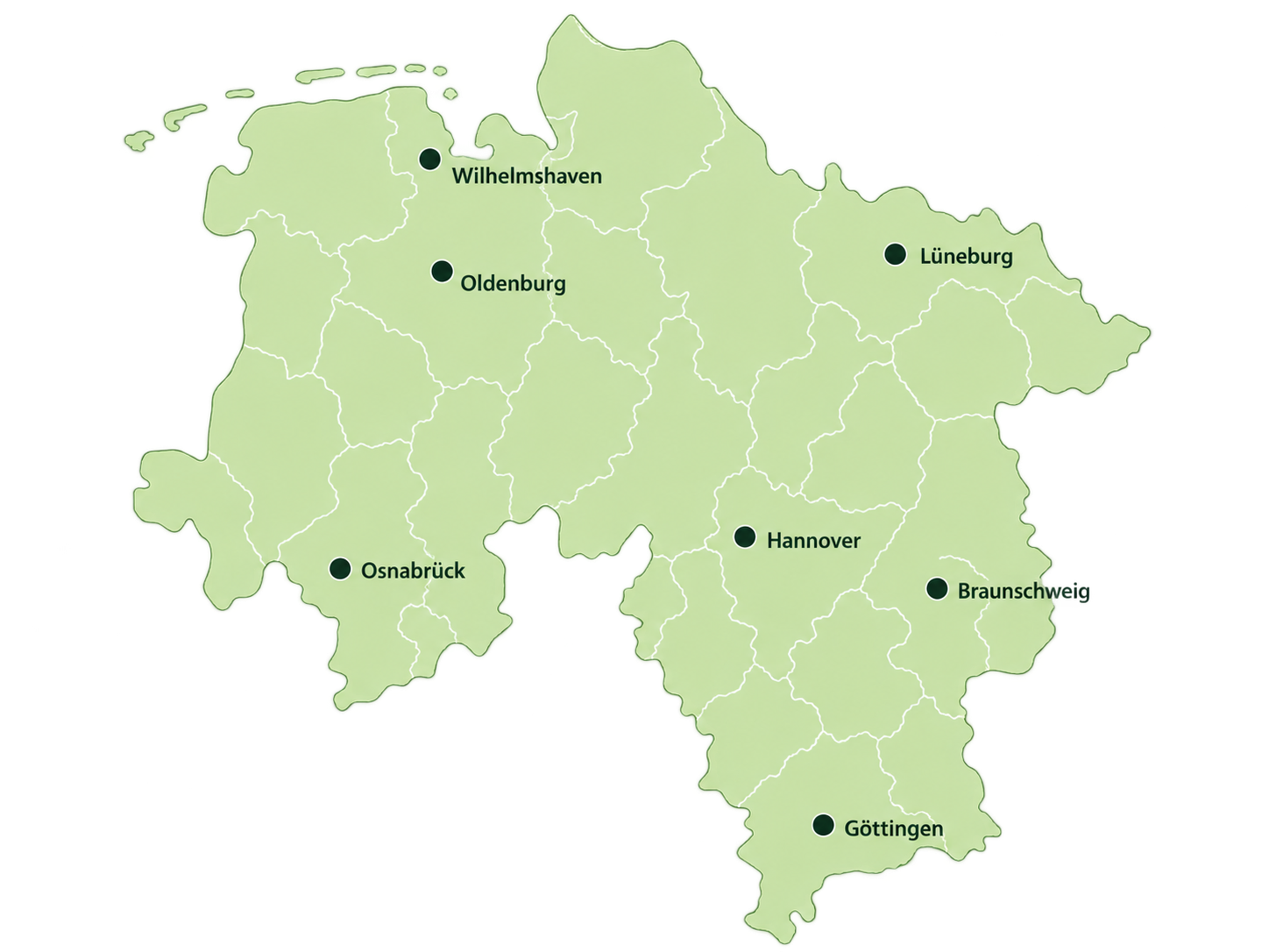 Karte Niedersachsen