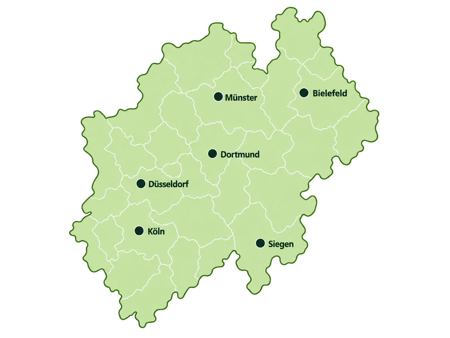 Karte Nordrhein-Westfalen
