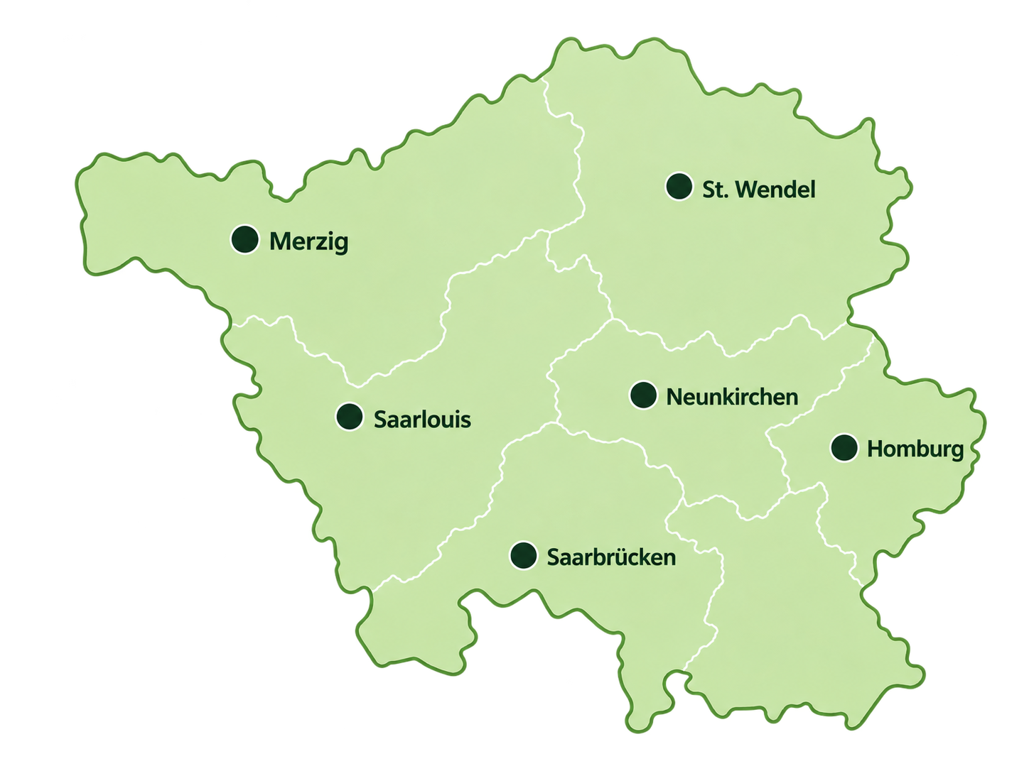 Karte Saarland