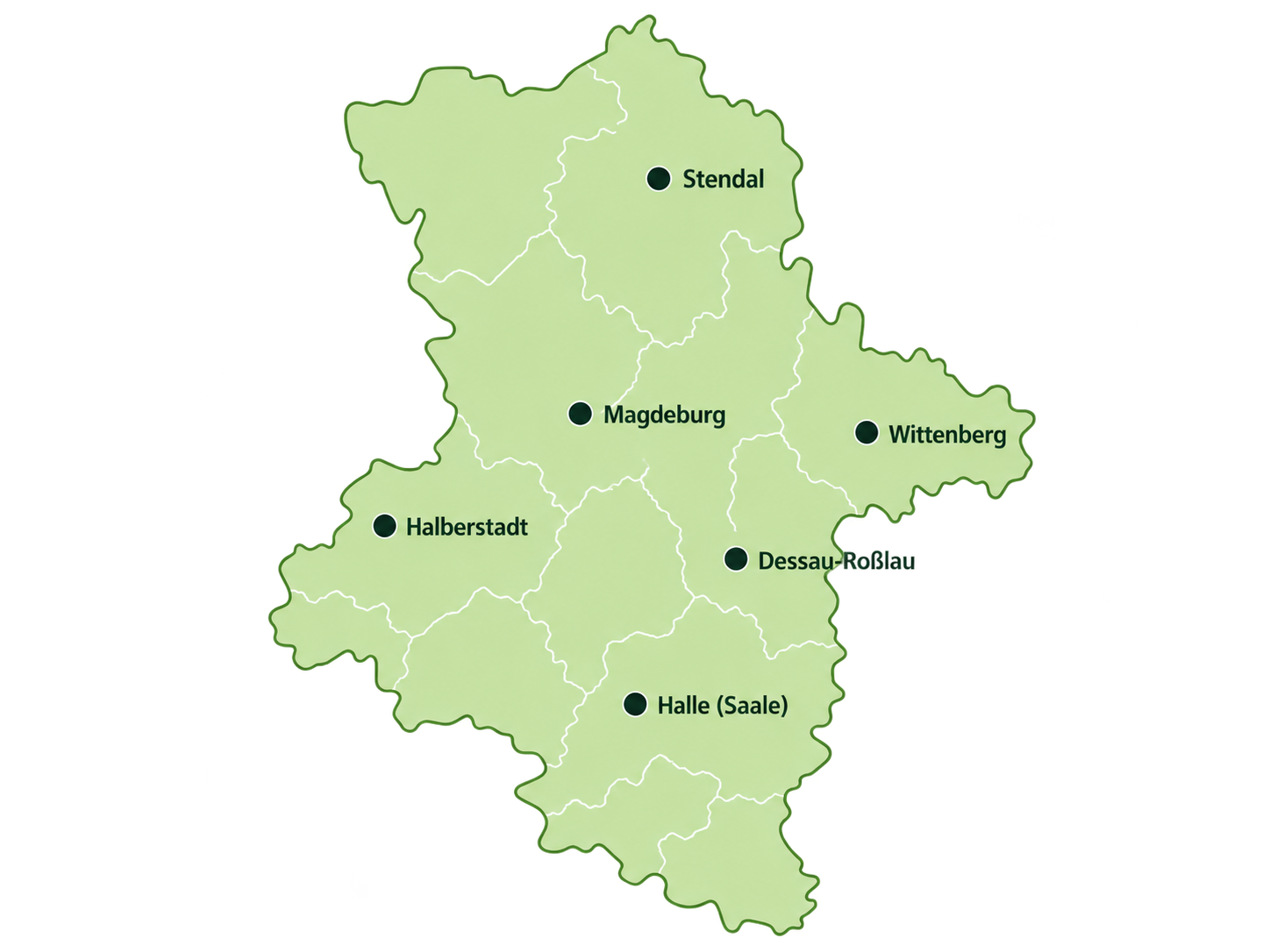 Karte Sachsen-Anhalt